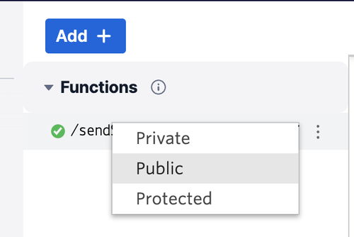 Make that function public