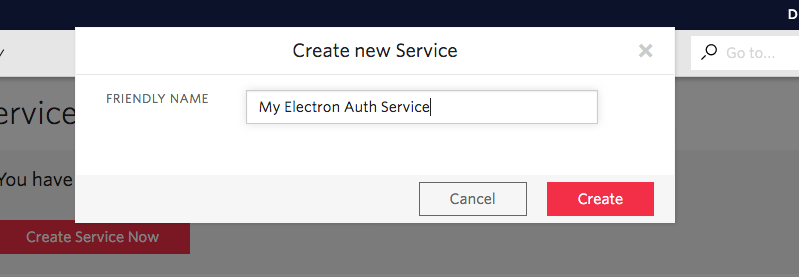 Enter Verify Service Name