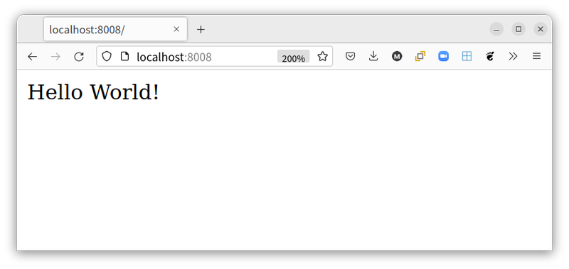 The essential version of the app running in a web browser