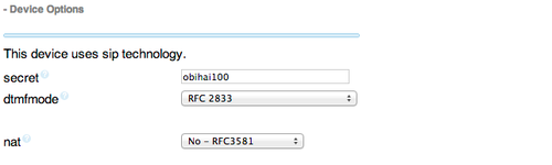 Enter your secret (password for Obihai)