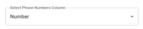 Phone number selection