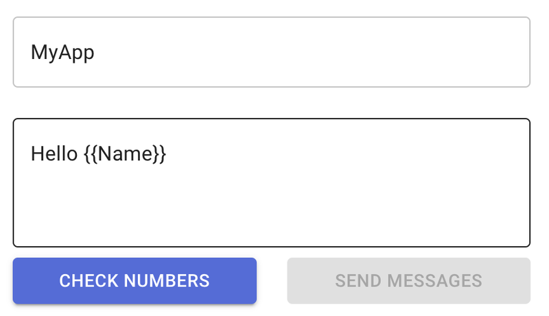 Sending form