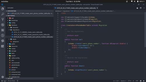 Tela do Visual Studio