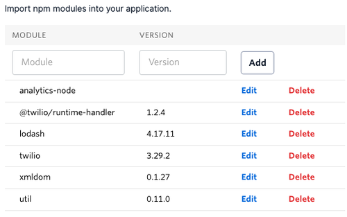Additional dependencies added after deployment