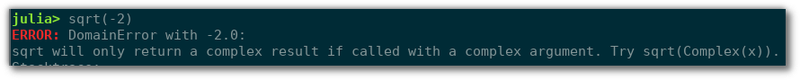 An example of a Julia error message