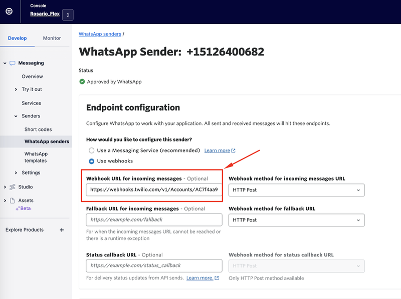 WhatsApp Sender Settings