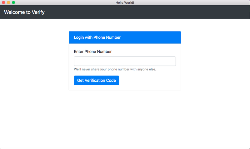 Enter Phone Number