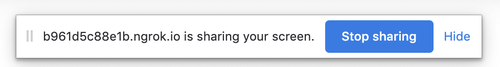 screen sharing - notification