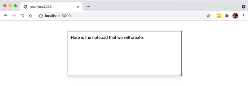 Screenshot of the completed notepad