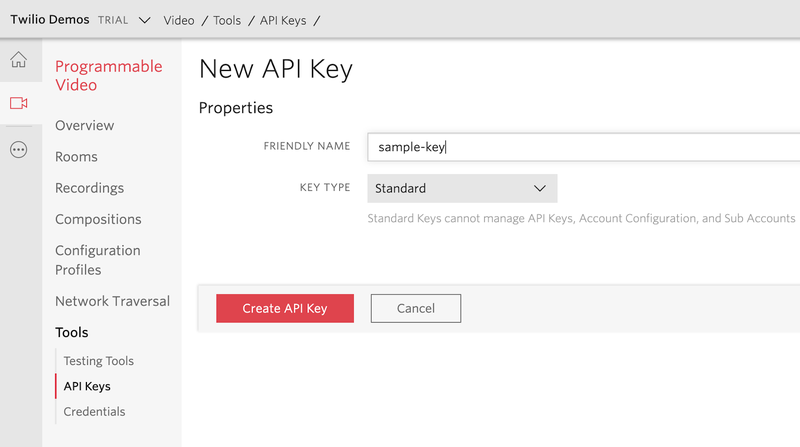 Create New API Key
