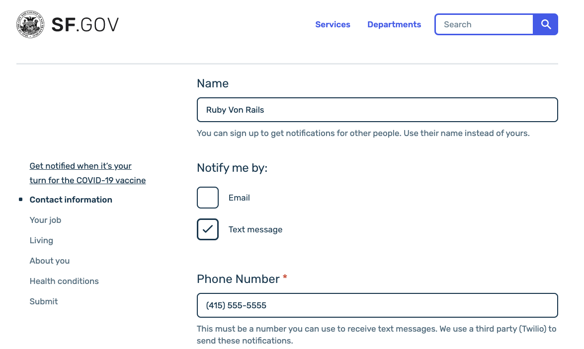 Create a COVID-19 vaccine standby list with Twilio