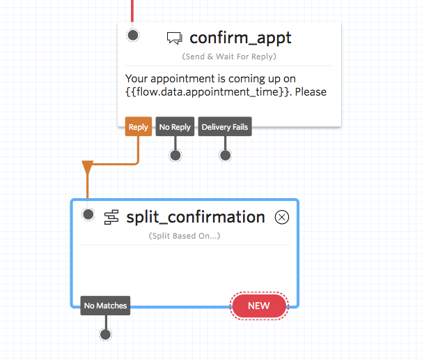 Split based on Reply