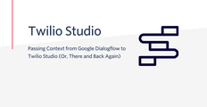 Studio and Dialogflow diagram
